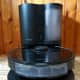 View of Roborock S7 robotic vacuum with its auto-empty dock