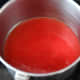 Boil down the strawberry puree. It should be thin, and it should be fragrant.