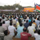 a political gathering at shivaji park