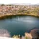Montezuma Well National Monument. Year around warm water with dwelling built into cliff sides.