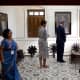 The Obamas in Mahatma Gandhi's room