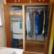 The airing cupboard and wardrobe after they had be resized.