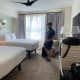 One of the the two bedrooms upstairs. I love this idea. If you have a lot of kids they can have their entire wing of the suite!