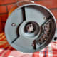 The bowl with blade bottom protruding