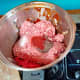 The milk-soaked bread, ground beef, pork, eggs and salt have been added as well as black pepper and paprika
