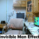 One of my first attempts at a visible invisible man effect
