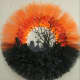 A lighted tulle wreath will really brighten your door throughout fall