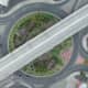 The circle from the air