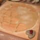 When using pie crust dough, you can cut out shapes and make a lower and upper crust.
