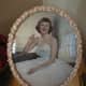 Bubble glass decorative frame with 50s prom queen photo