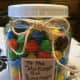 Father's Day gift for Dad!!! &quot;To the nuttiest but sweetest guy we know!&quot; Jar from dollar tree with M&amp;Ms with peanuts in them.