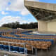 Back of the Performing Arts Pavilion in Tom Bass Park