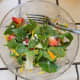 This was the salad I had for lunch today. Around here, we put it in individual bowls and each of us adds feta cheese and dressing to taste. It was delicious.