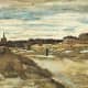 &quot;Bleaching Ground at Scheveningen&quot; (1882), watercolor painting by Vincent van Gogh, a Dutch Post-Impressionist painter.