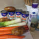Gathering the ingredients to make carrot vichyssoise soup
