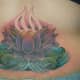 Colorful lotus tattoo