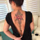 Large lotus back tattoo