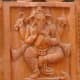 Ganesh; terracotta. At Nalateshwari temple in Nalhati, Birbhum.