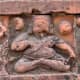 Yogi with the sacred thread; terracotta. At Madammohan temple in Vishnupur, Bankura.