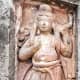 Lord Shiva as Shankara Mahadeva; terracotta. At Sridhar temple in Kotulpur, Bankura. Please note the sacred thread.