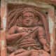 Yogi with the sacred thread; terracotta. At Raghabeshwar temple in Dignagar, Nadia.