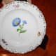 meissen, cake plate, colorful flowers