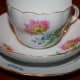 Meissen Coffee Set, Flower, gold edge