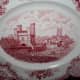 Johnson Bros, Old Britain Castles, red tableware, English Porcelaine, 