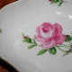 Meissen, small bowl with gold rim, motif rose