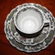 Ridgway Staffordshire Windsor Porcelain coffee set, green, colorful