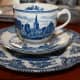 Johnson Bros, Old Britain Castles, blue coffee set
