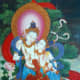 Vajradhar Shakti: A traditional scroll painting called Thangka in Tibetan language and Pauva in Nepali. Photographed by Vinaya Ghimire.