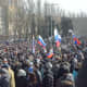 Pro-Russian demonstrators in Donetsk on March 9, 2014.