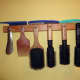 The old hairbrush rack with space on top for storing combs
