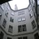 The yard inside the building of Beethoven's apartment. And the composer lived on the highest floor!
