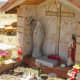 One of the more elaborate graves.