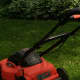 An electric lawnmower works just like a regular gas mower, except it has many more advantages. It is easy to turn on, is quieter, and doesn't give off any fumes.