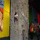 Rockwall climbing at the gameroom in Austin's Park and Pizza Pflugerville TX