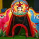 Bounce on the Moon Walk in the game room Austin's Park and Pizza Pflugerville TX