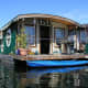 A houseboat on Lake Union in Seattle, Washington, USA.