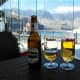 A cooling drink with a stunning view at Puerto de las Nieves.