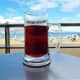 A drink with a view. Tinto de Verano at 100 Montaditos, Playa de las Canteras.