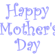 free Happy Mother's Day clip art -- pruple