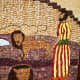 Detail from Daniel and the Lions at Waingroves, Derbyshire