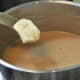 Finally, add a pat of butter into the sauce and combine.
