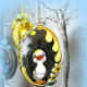 Cut out egg, paint and trim.