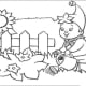 Noddy watering the garden