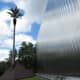 View of palm tree sculpture at the back of CAMH