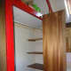 The Old shelving to be removed.