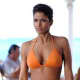 Jinx Johnson (Halle Berry) in a bikini, a tip to Honey Rider (Ursula Andress) in Dr. No.